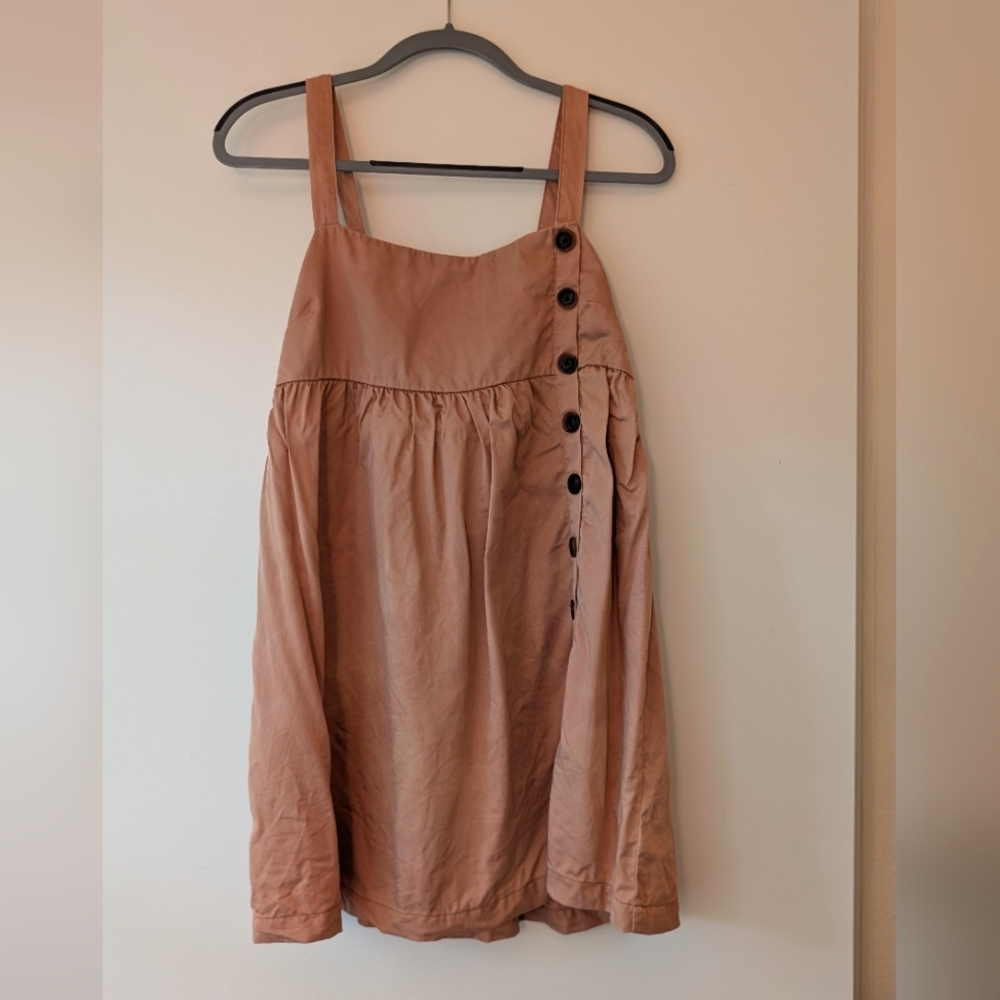 Urban Outfitters Dusty Rose Jumper/Overall Dress with Buttons